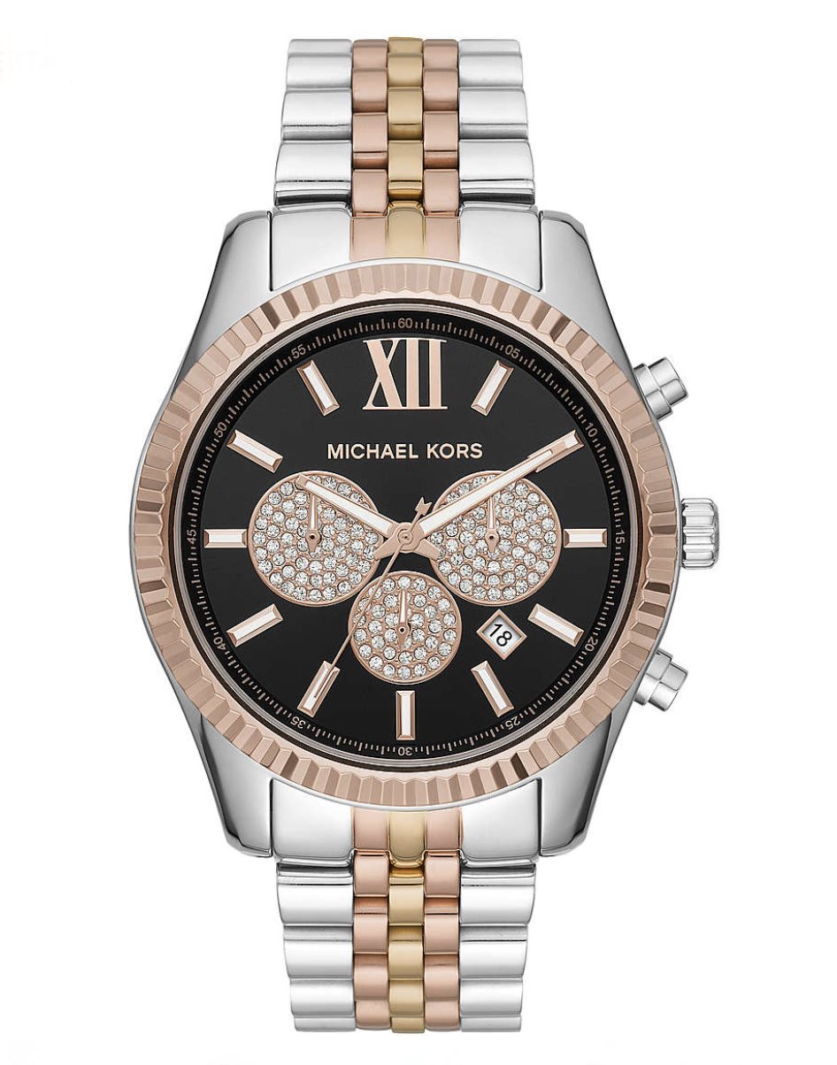 Michael kors all stainless steel hot sale 10 atm